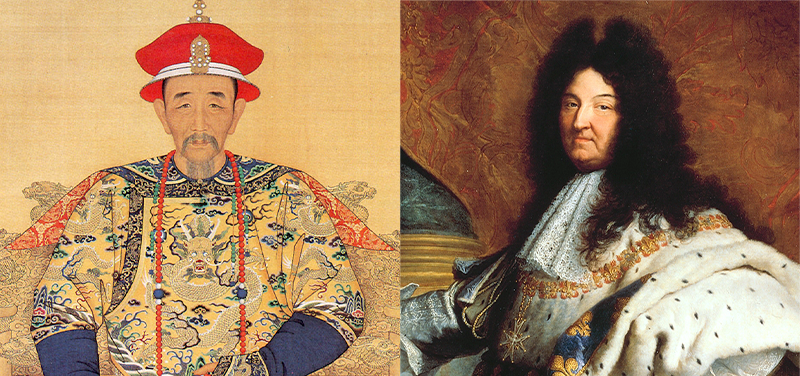 Emperor Kangxi and The Sun King Louis XIV