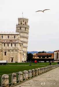The famous Leaning Tower of Pisa was built over a span of 199 years. Although the angle of the tower was not created on purpose, it turned an oops into an icon! (Photo by dancer Felix Sun)
