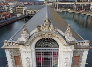 The northern façade of the Batiment des Forces Motrices. (Photo by dancer Andrew Fung)
