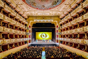 Shen Yun's curtain call in Parma, Italy's gorgeous Teatro Regio.